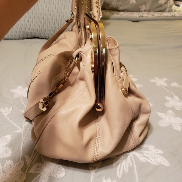 VERSACE Leather Studded Handle Bag - Picture 8 of 12